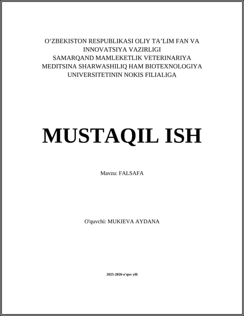 Falsafa tarixi 1