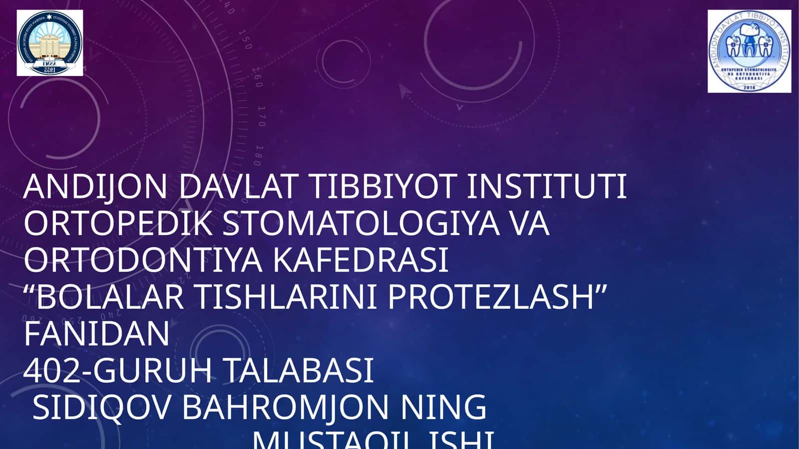 Tishlarni erta olinishi natijasida yuzaga kelishi mumkin boʻlgan asoratlar 1