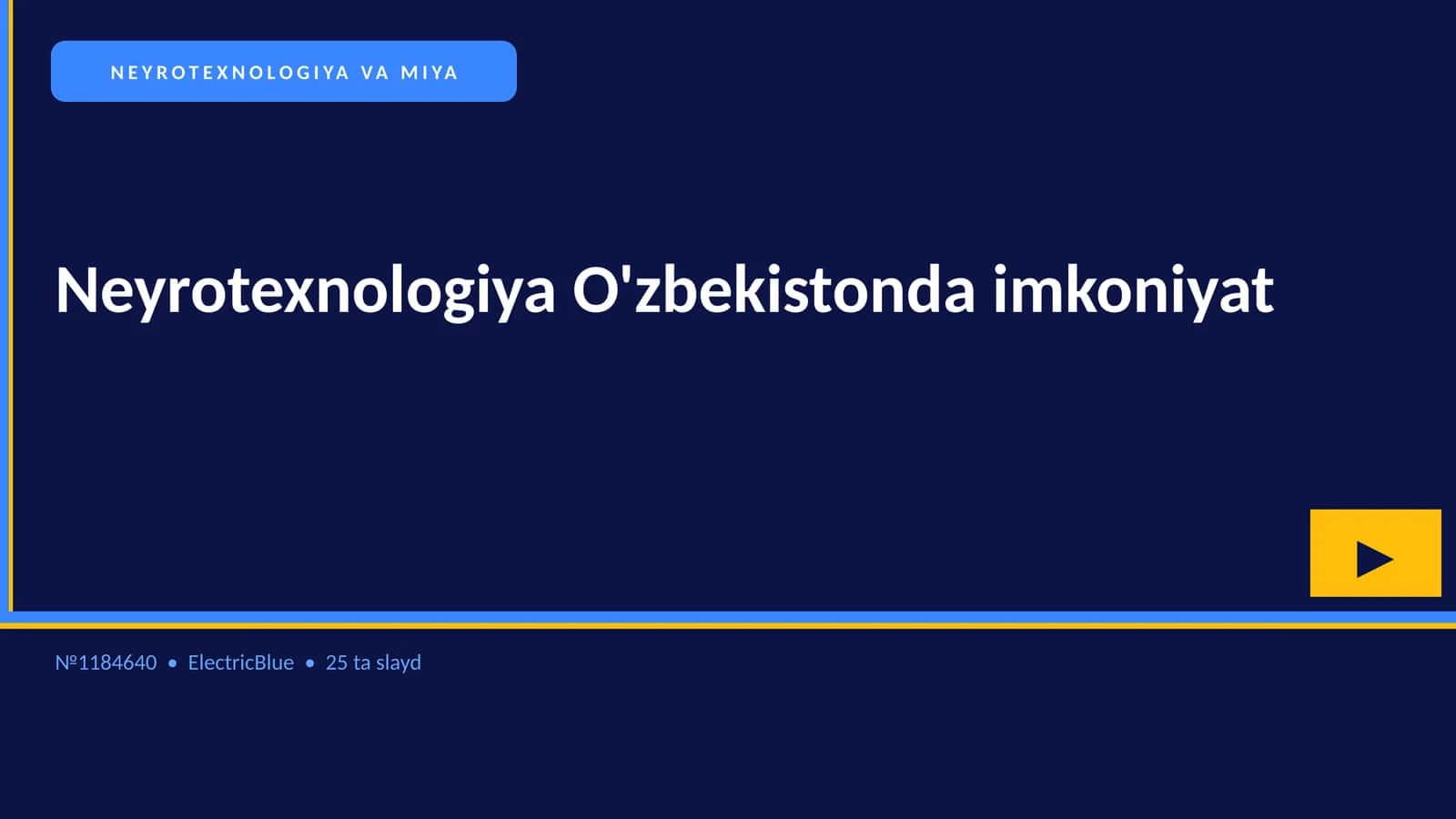 NEYROTEXNOLOGIYA VA MIYA 1