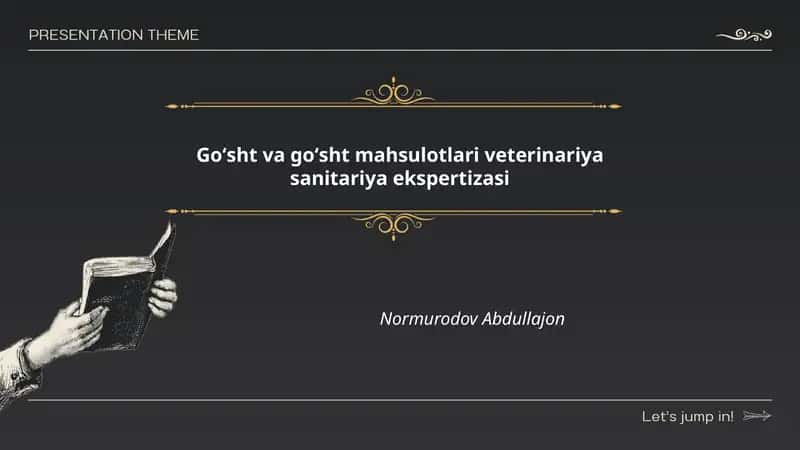 Goʻsht va goʻsht mahsulotlari veterinariya sanitariya ekspertizasi 1