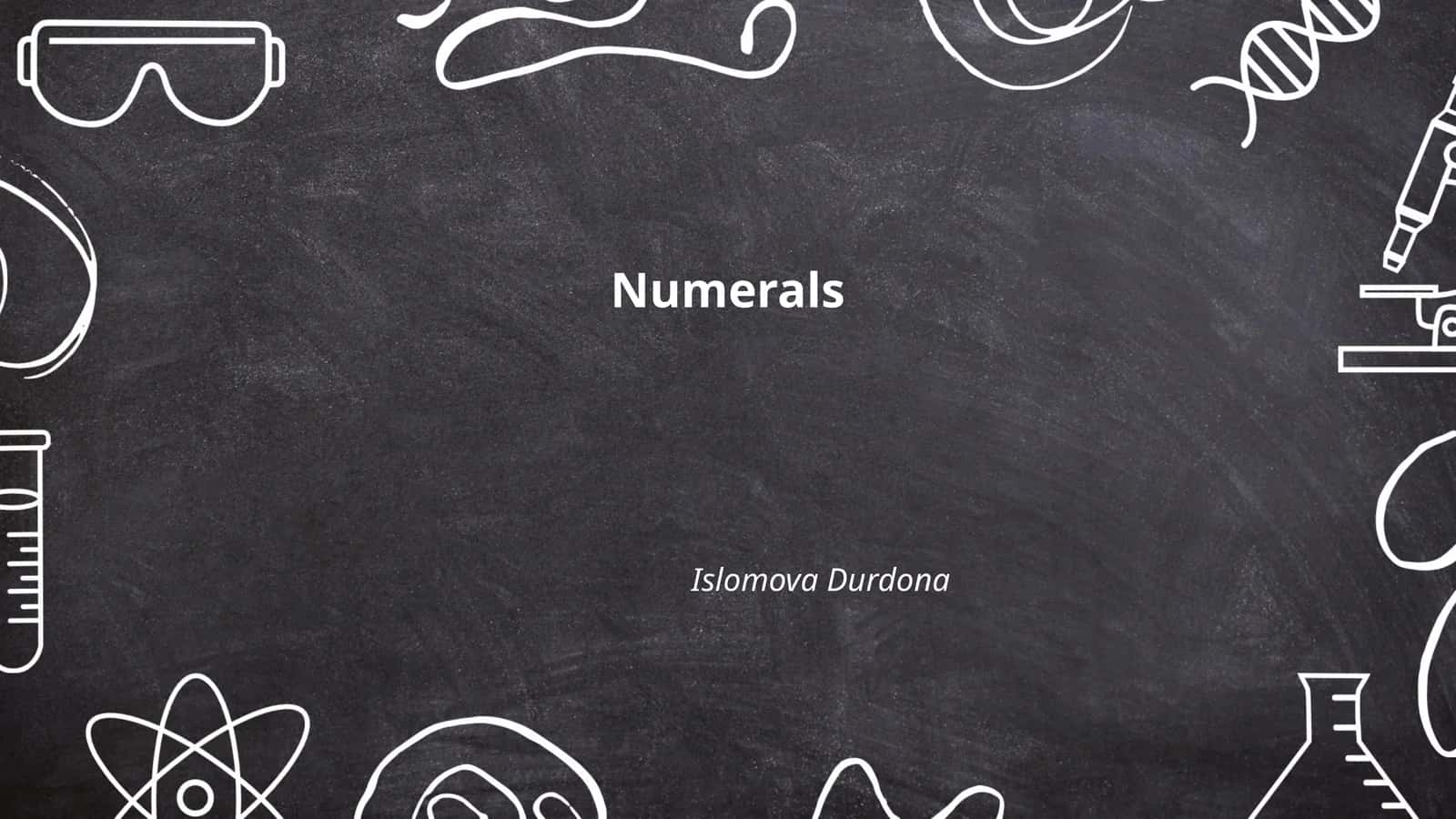 Numerals 1