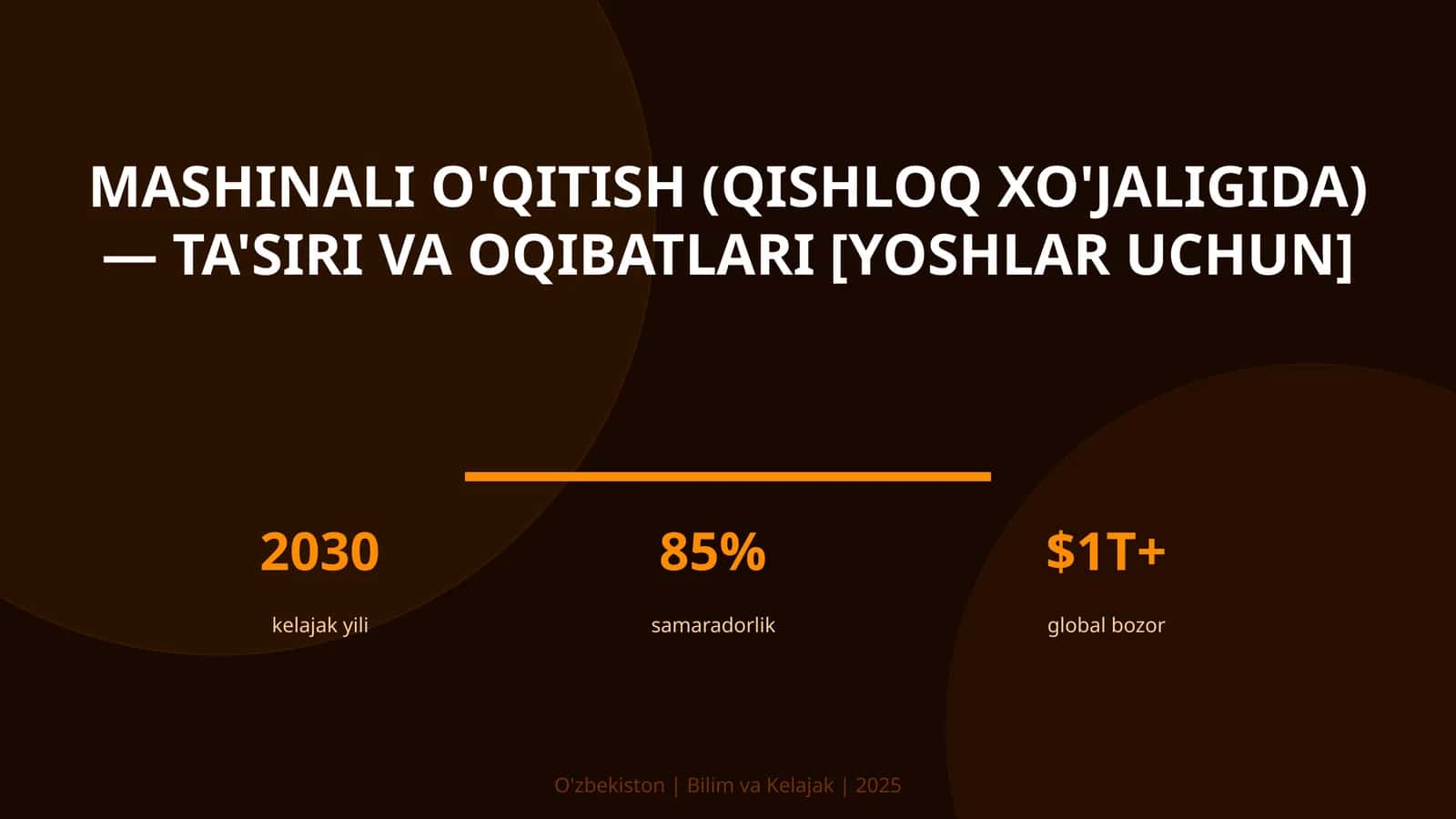Mashinali o'qitish (qishloq xo'jaligida) — ta'siri va oqibatlari [yoshlar uchun] 1