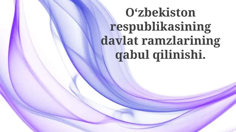 O'zbekiston Respublikasi Davlat Ramzlari: Tarix va Ma'no 1