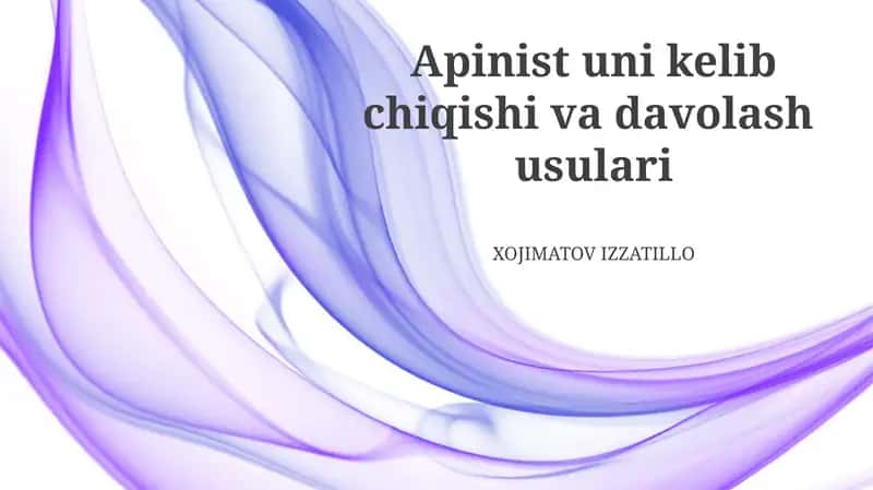 Appendisitning tashxisi va davolash usullari 1