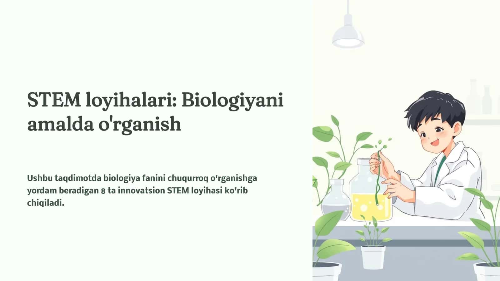 Biologiyani amalda o'rganish 1