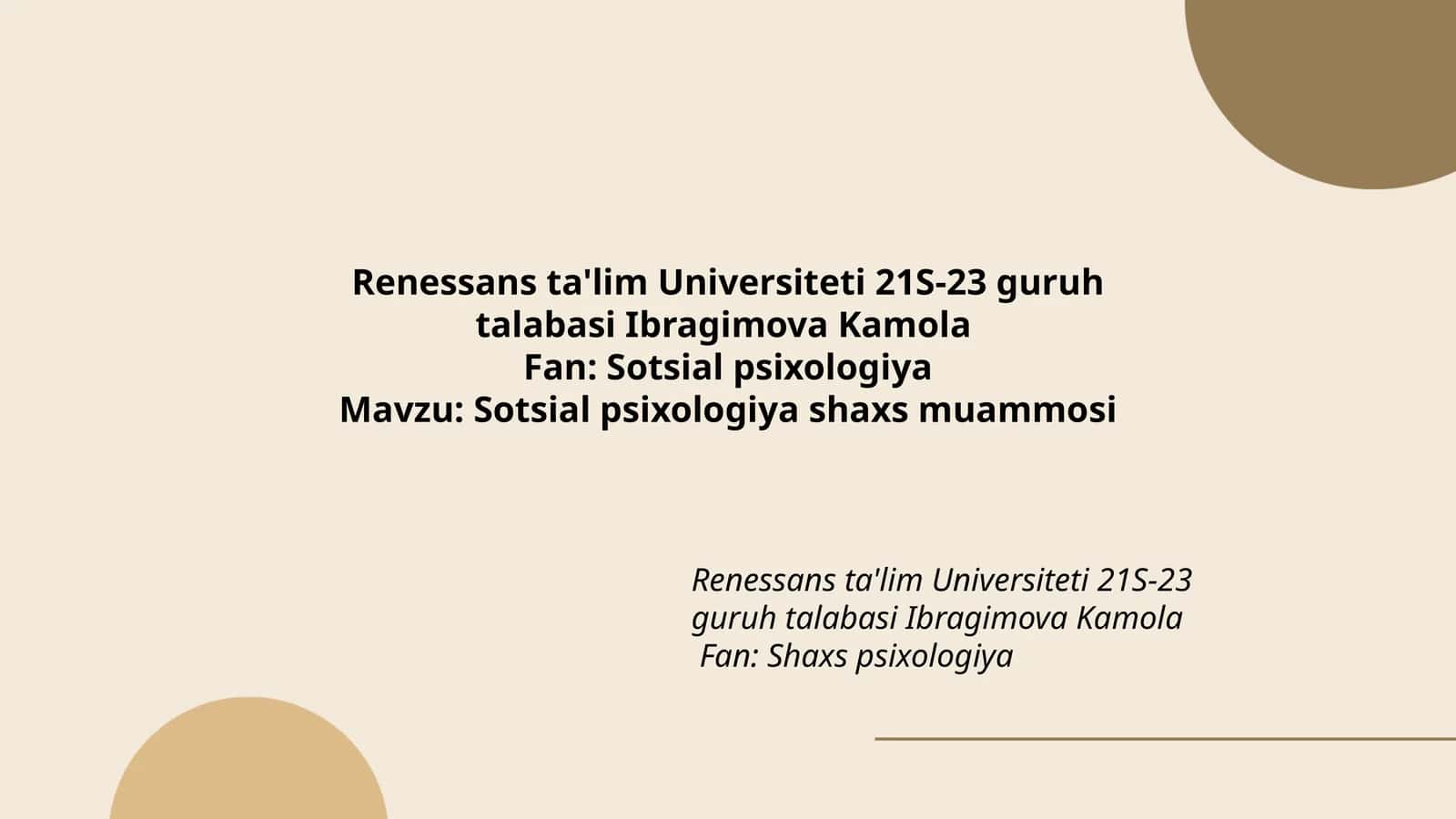 Sotsial psixologiya shaxs muammosi 1