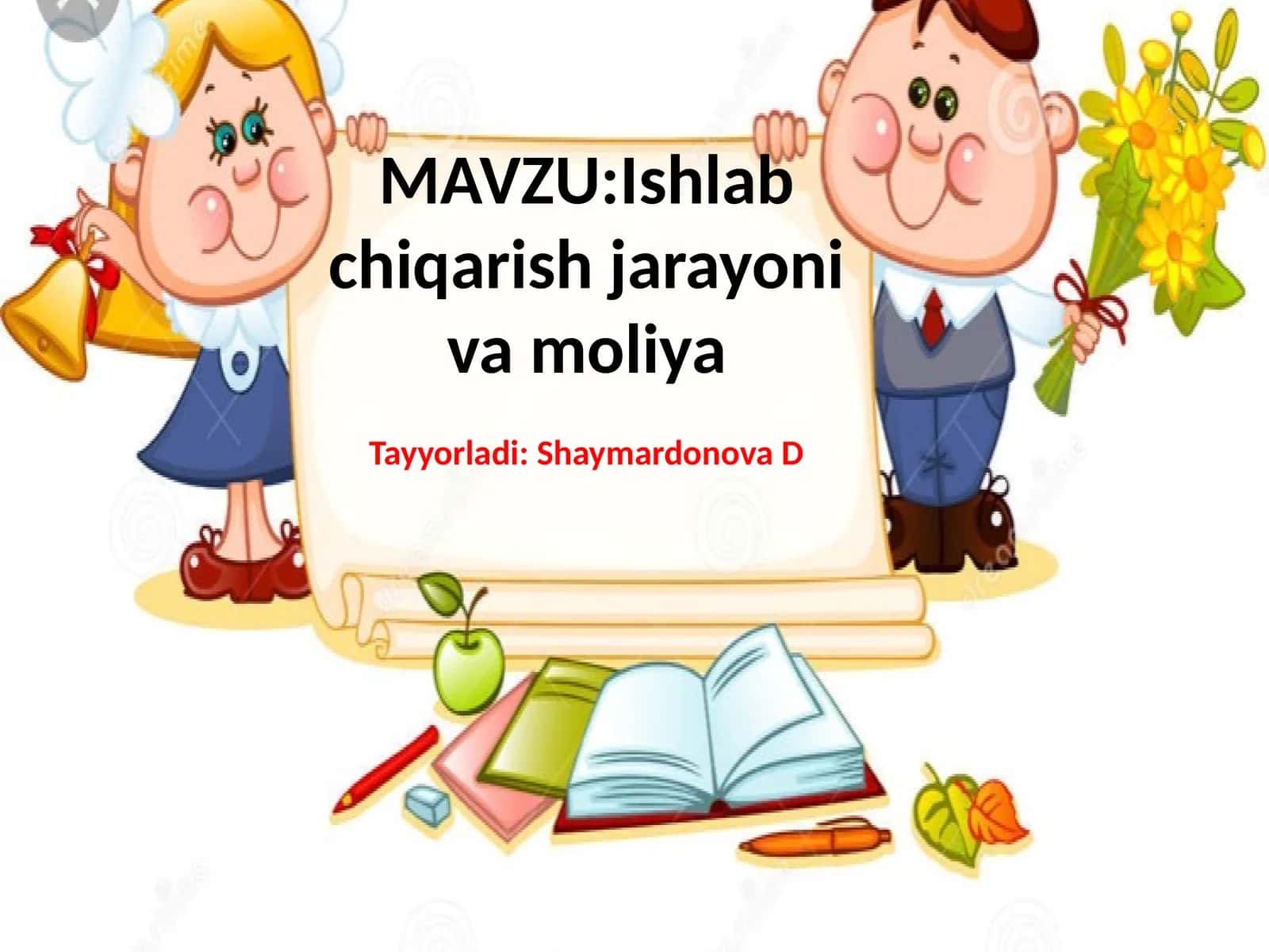 Ishlabchiqarishjarayonivamoliya 1