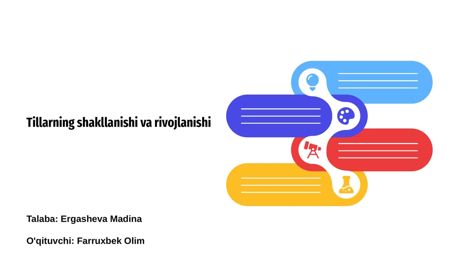 Tillarning shakllanishi va rivojlanishi 1