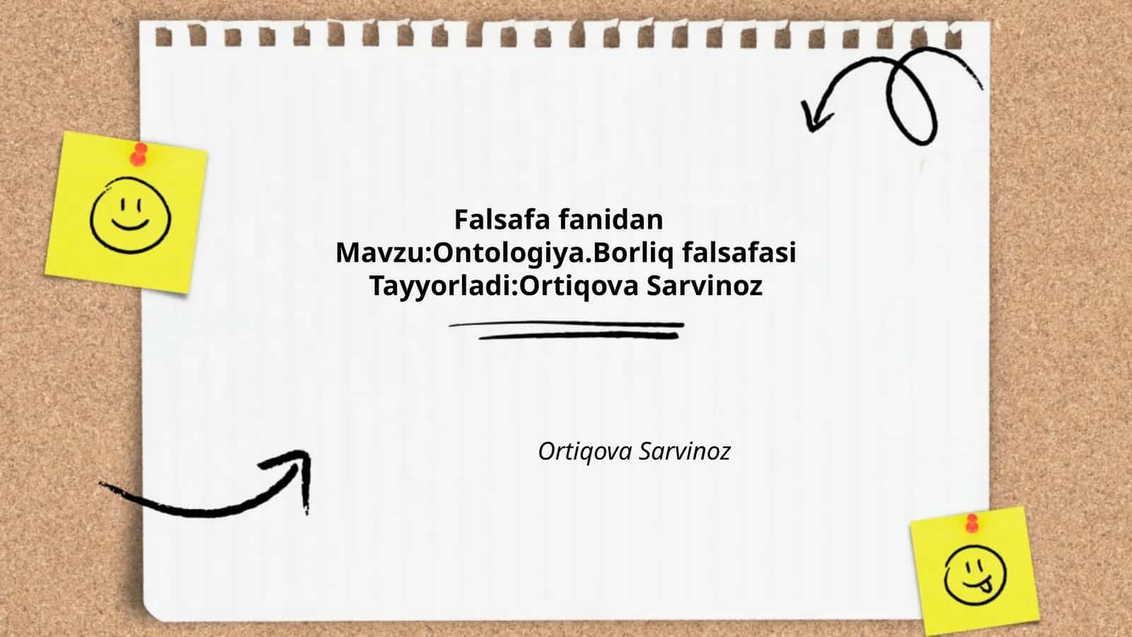 Ontologiya.Borliq falsafasi 1