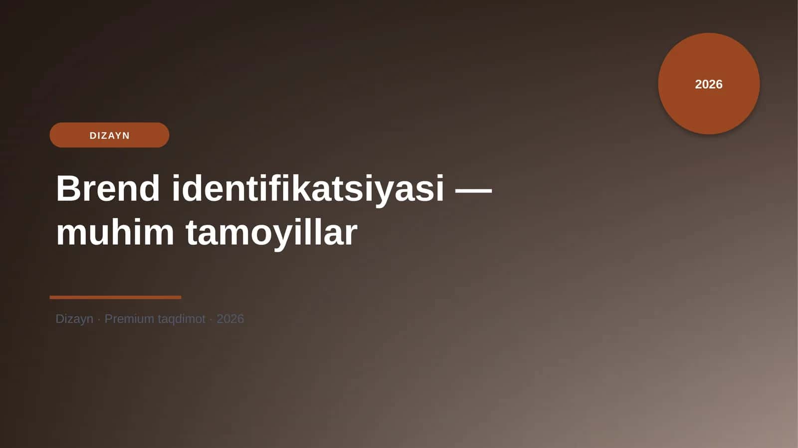 Brend identifikatsiyasi — muhim tamoyillar 1