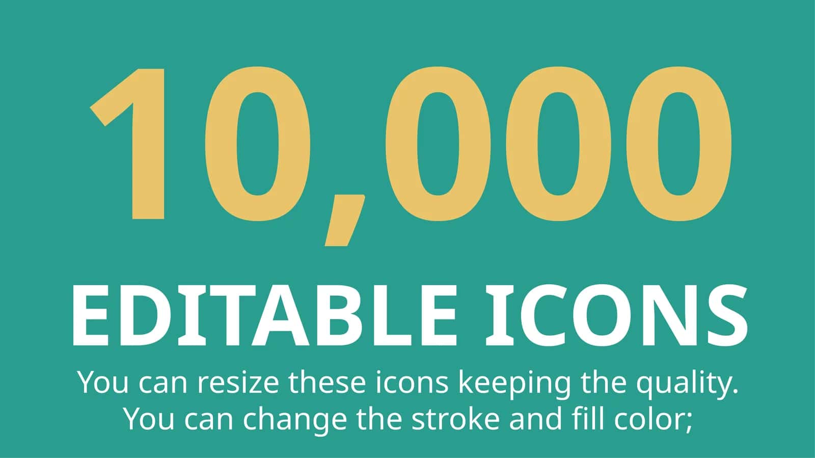 10,000EDITABLE ICONS 1