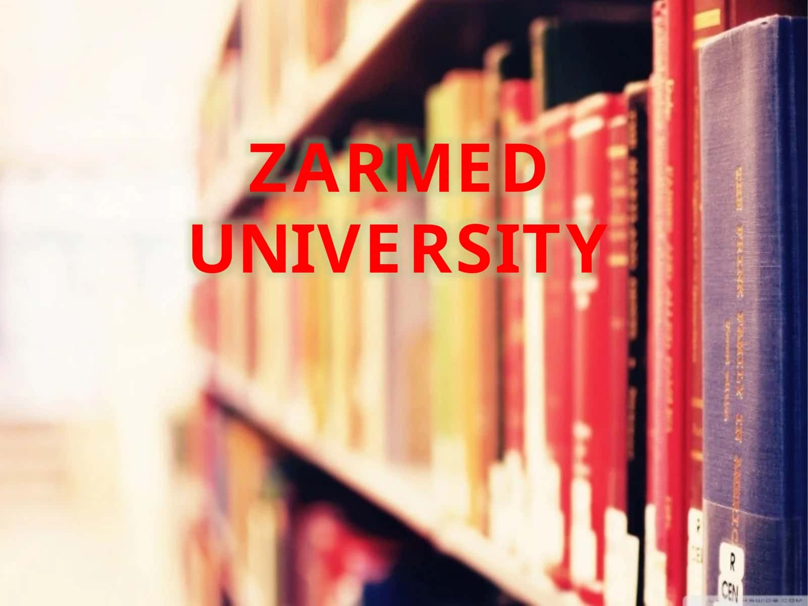 ZARMED UNIVERSITY 1