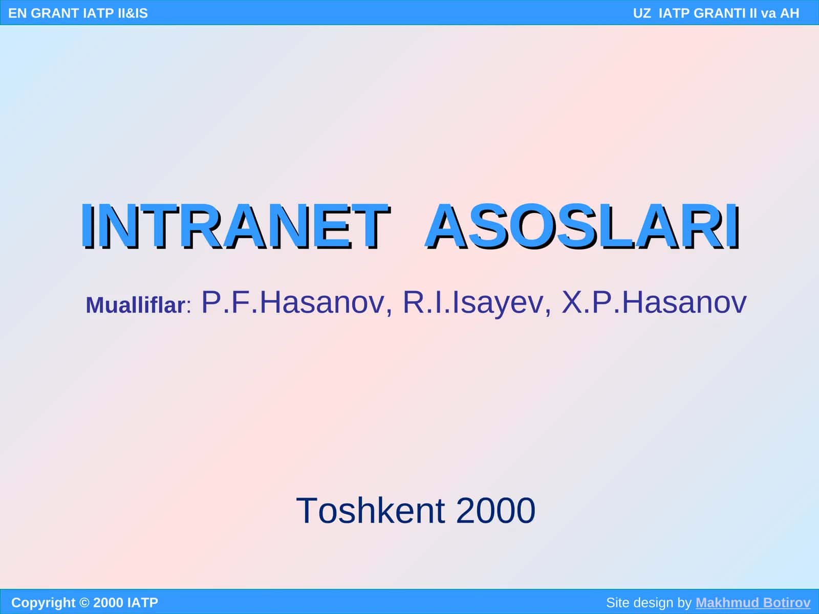 INTRANET ASOSLARI 1