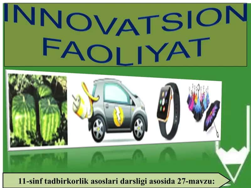 INNOVATSION FAOLIYAT 1