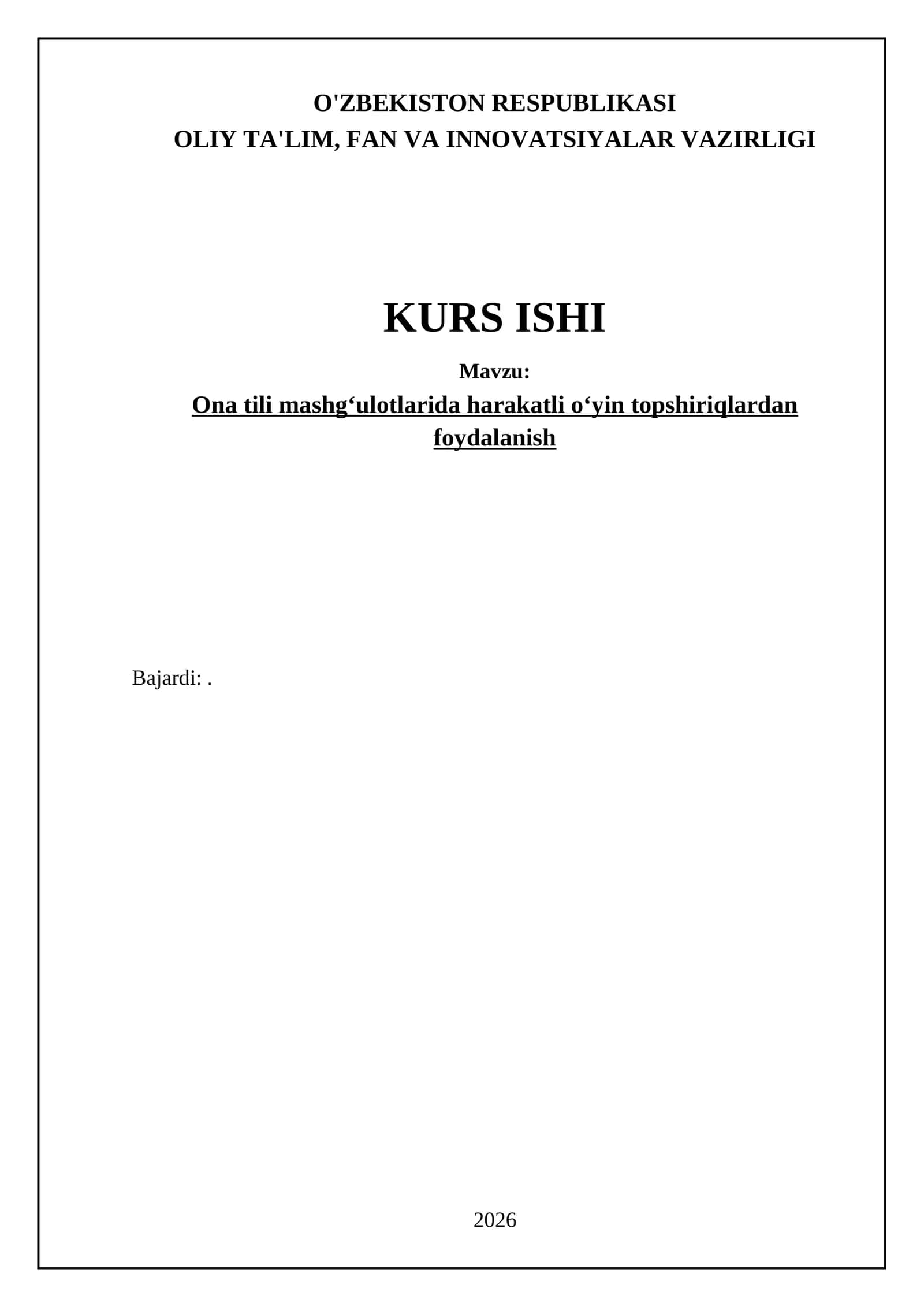 Ona tili mashgʻulotlarida harakatli oʻyin topshiriqlardan foydalanish 1