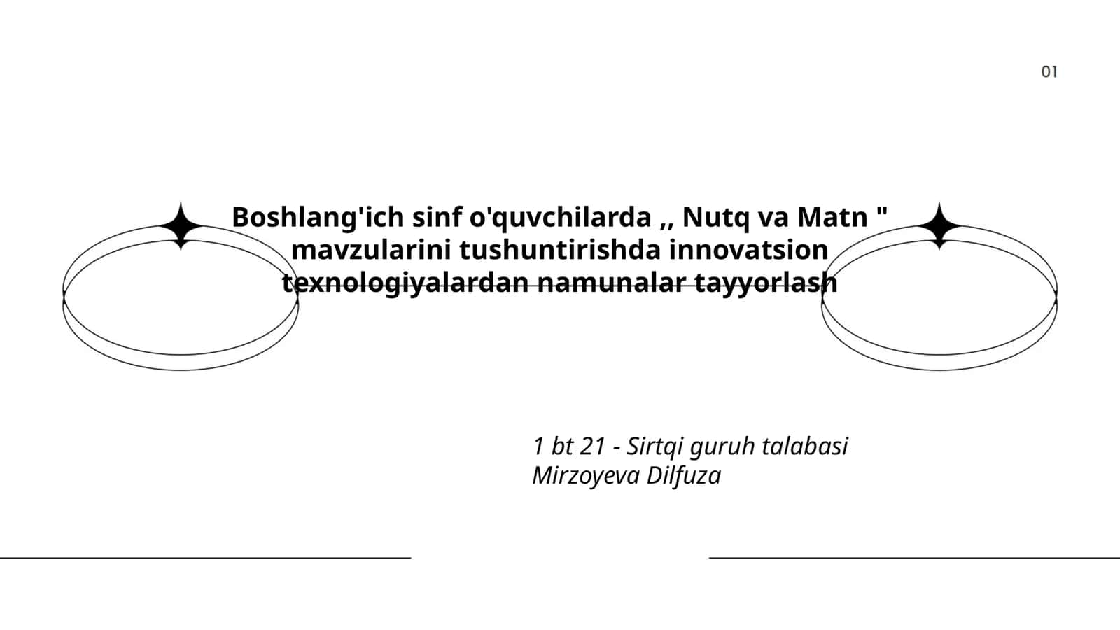 Nutq va Matn mavzularini tushuntirish 1