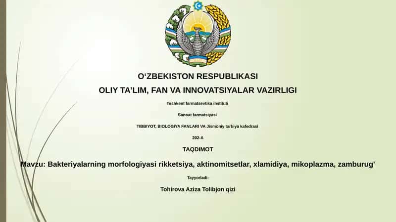 Bakterial morfologiya 1