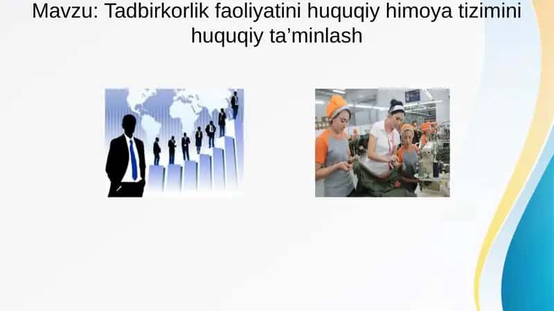 Tadbirkorlik faoliyatini himoya qilish tizimi 1