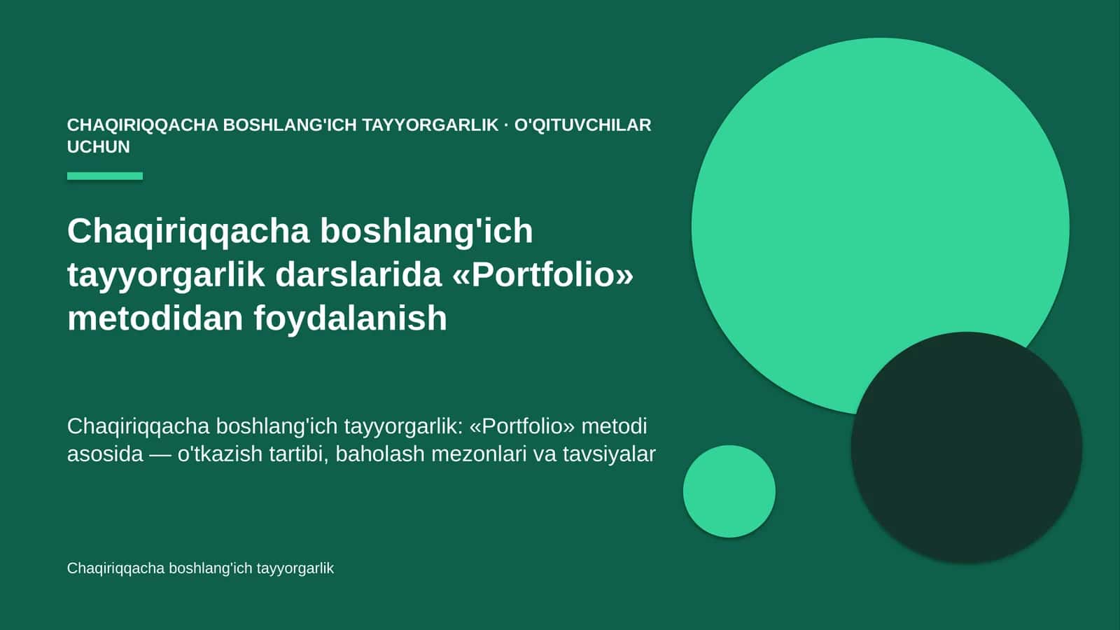 chaqiriqqacha boshlang'ich tayyorgarlik darslarida portfolio metodidan foydalanish 3508 1