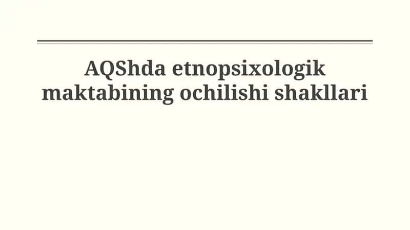 Etnopsixologik maktab 1