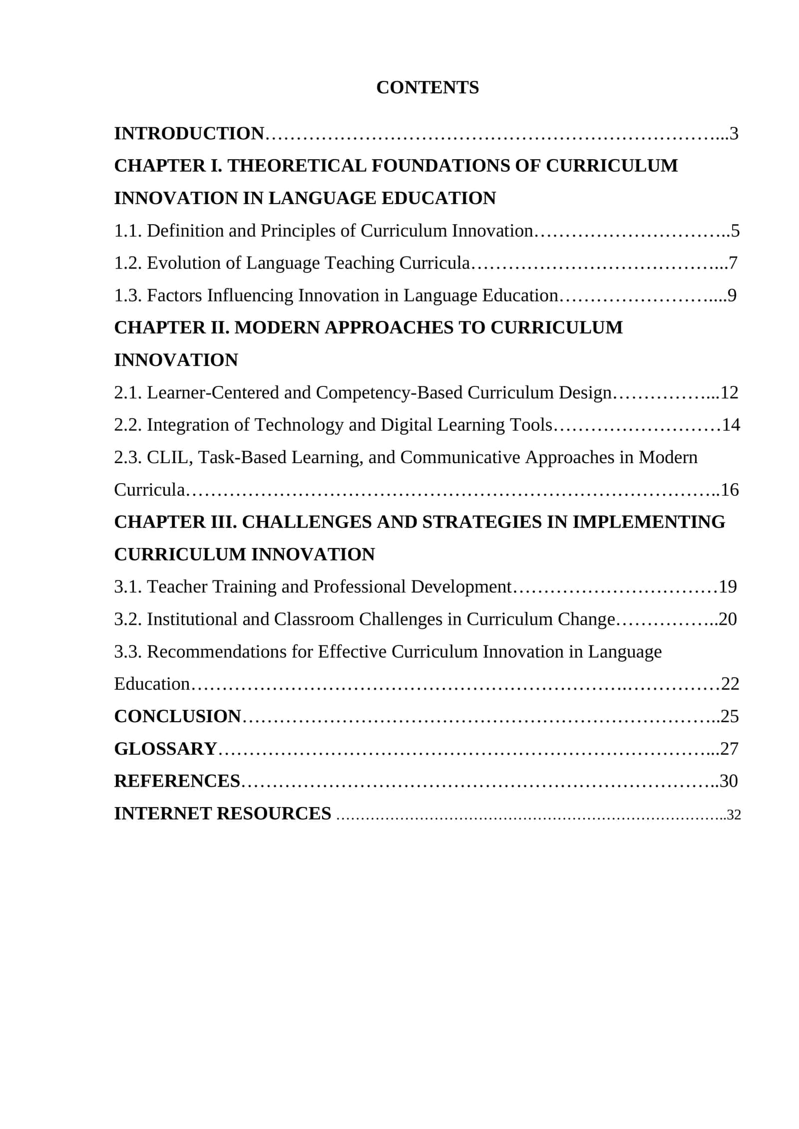Curriculum innovation in language education 1