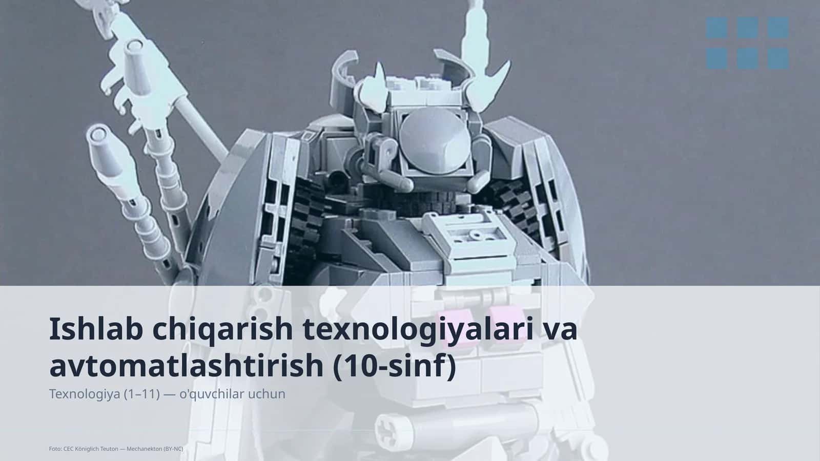 Ishlab chiqarish texnologiyalari va avtomatlashtirish (10-sinf) 1