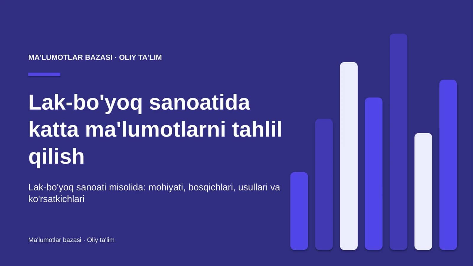 Lak-bo'yoq sanoatida katta ma'lumotlarni tahlil qilish 1