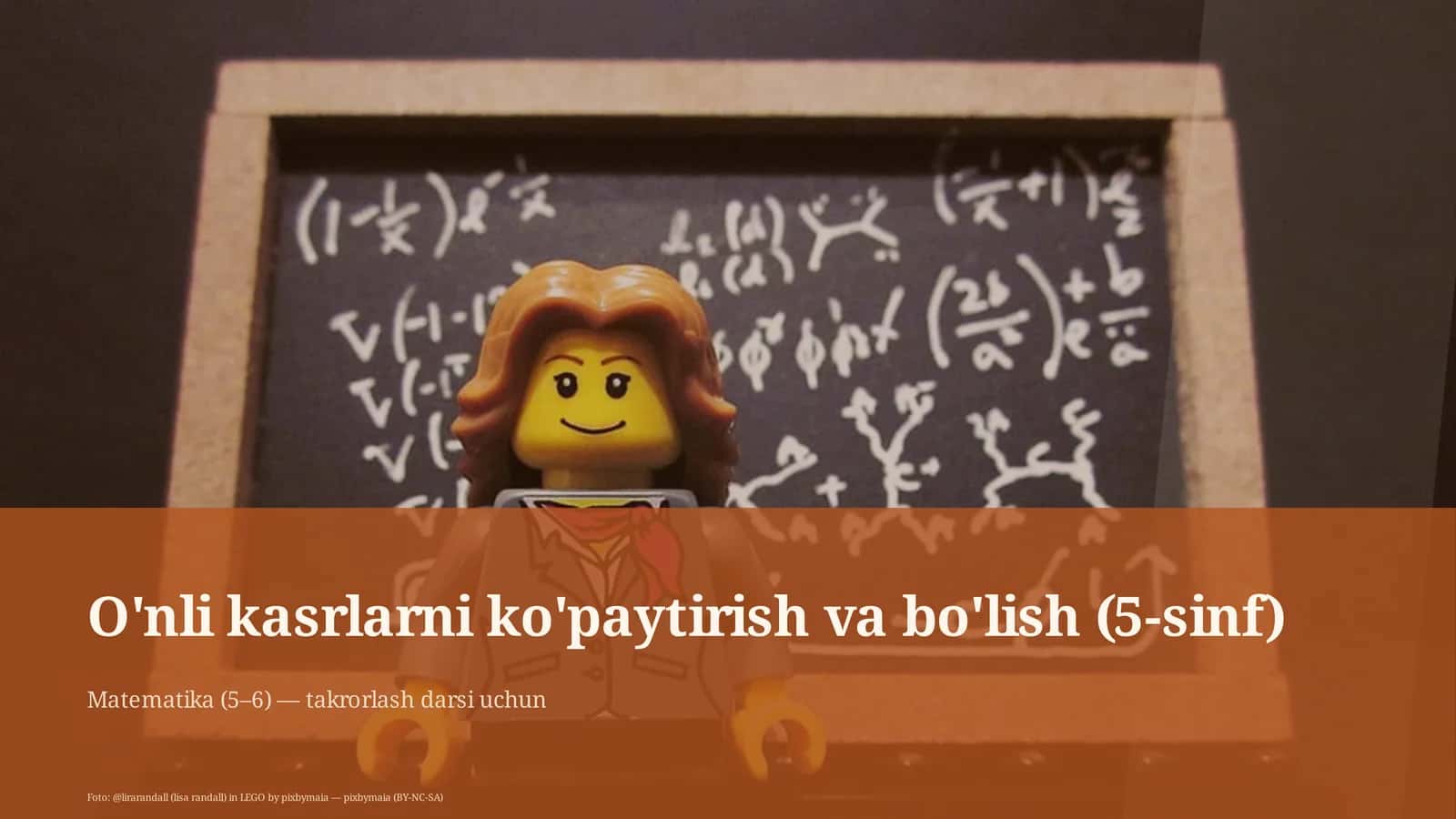 O'nli kasrlarni ko'paytirish va bo'lish (5-sinf) 1