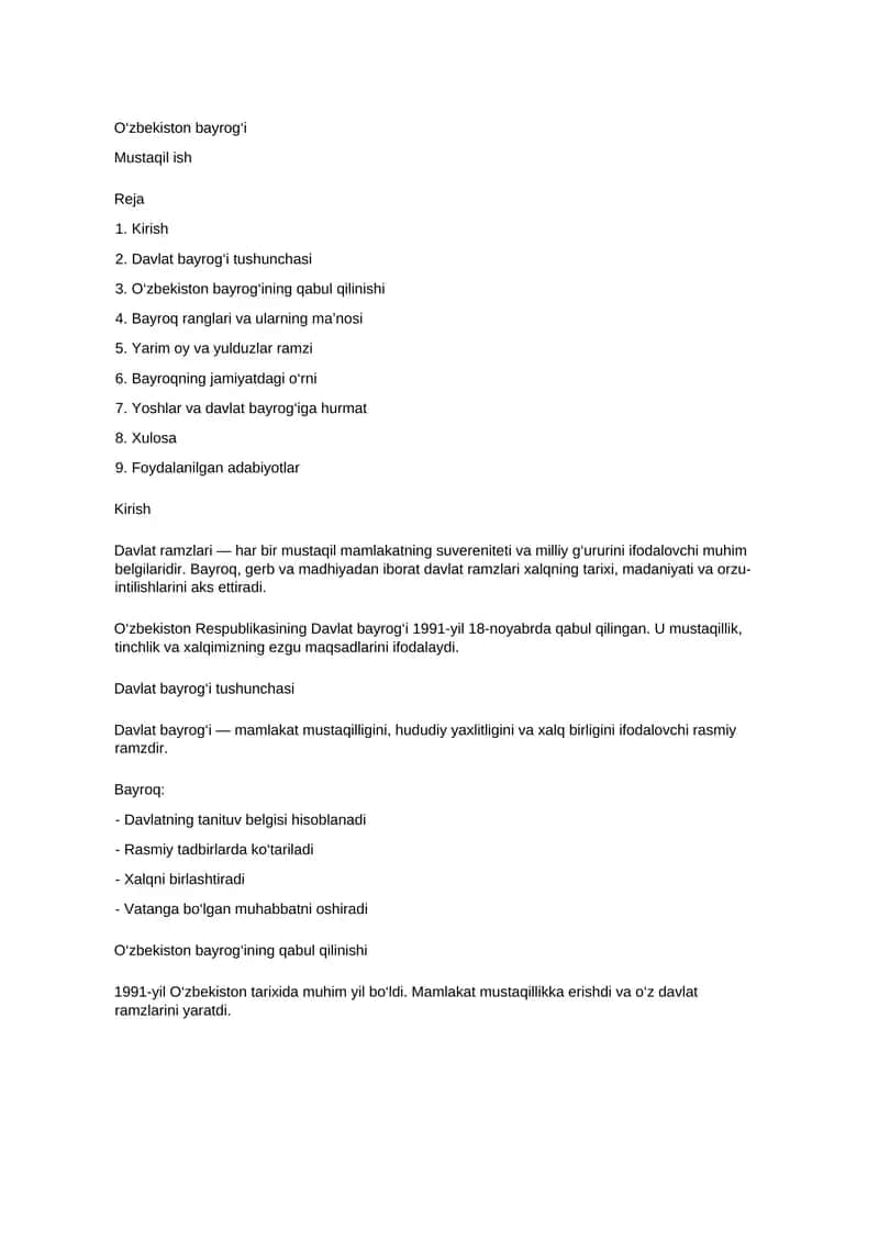 O‘zbekiston bayrog‘i 1