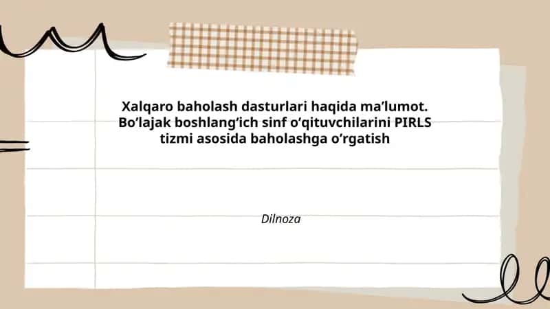 Xalqaro Baholash Dasturlari 1