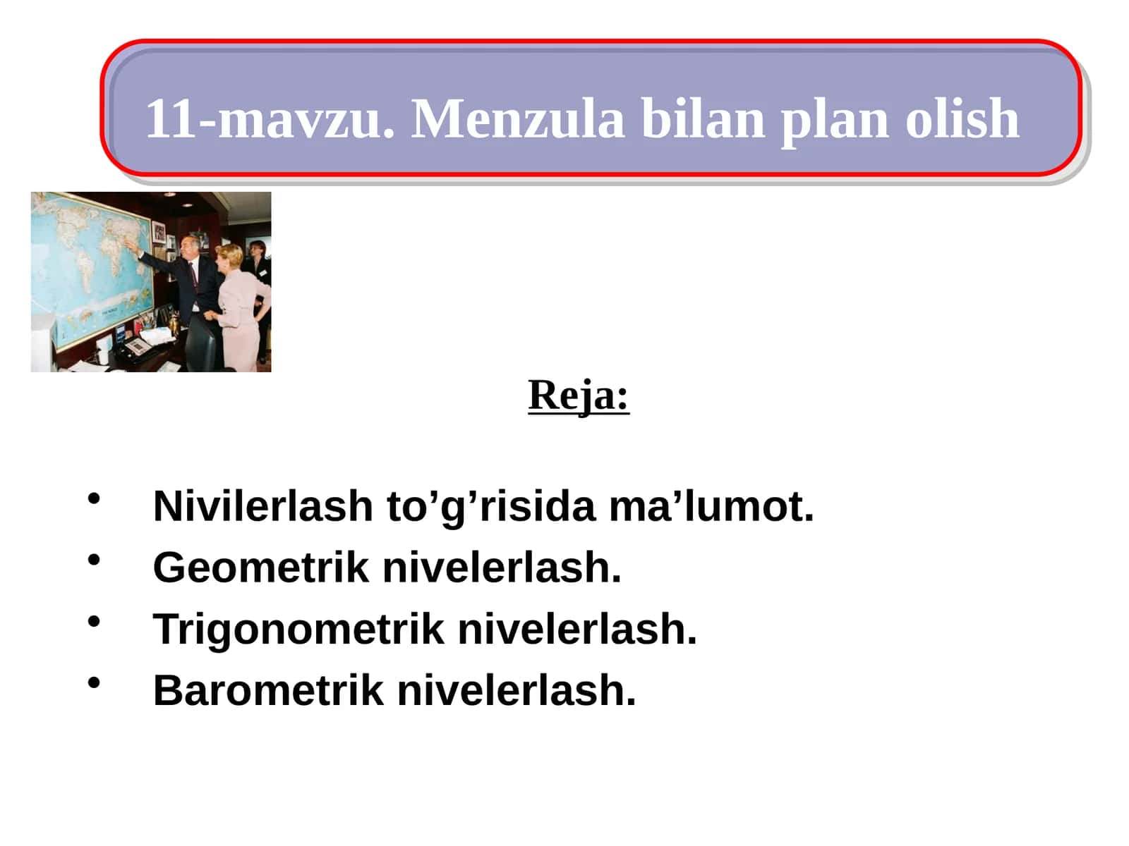 Menzula bilan plan оlish 1