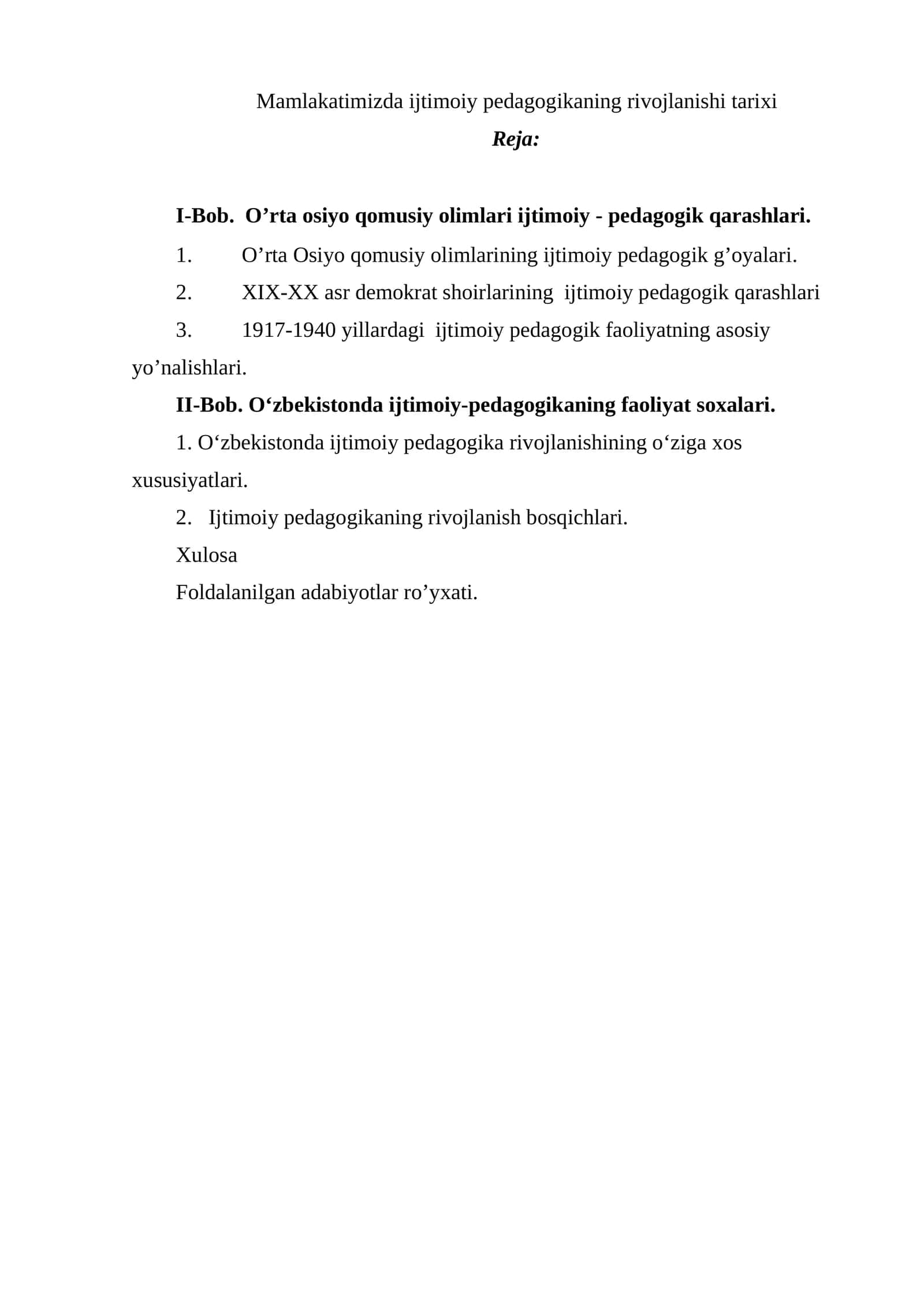 Mamlakatimizda ijtimоiy pеdаgоgikаning rivоjlаnishi tаriхi 1