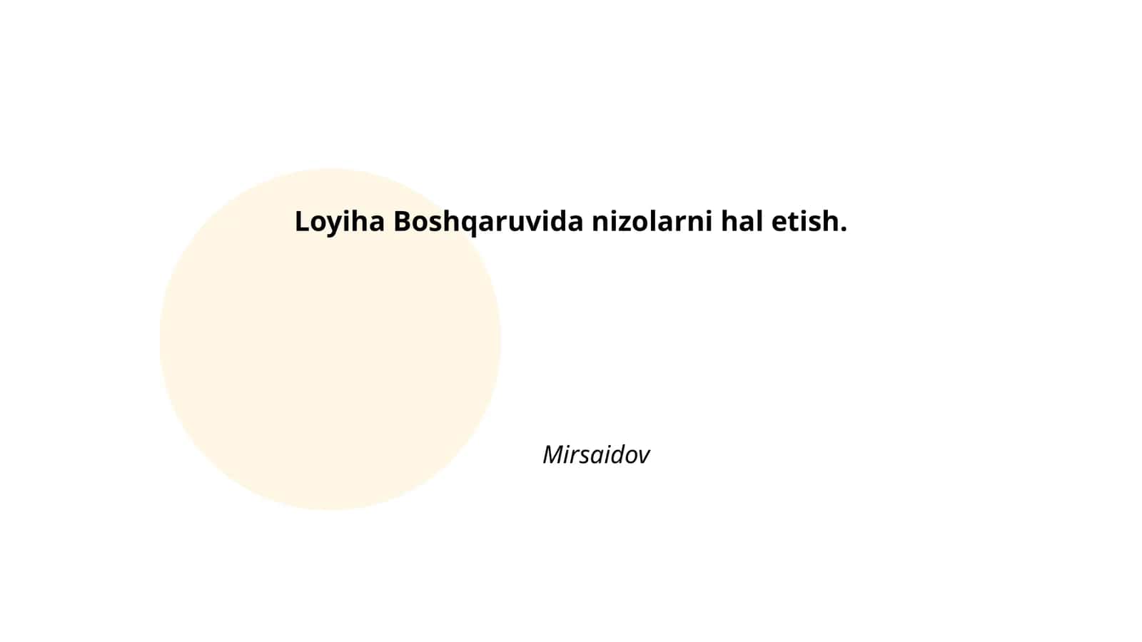 Nizolarni erta aniqlash usullari loyiha boshqaruvida 1