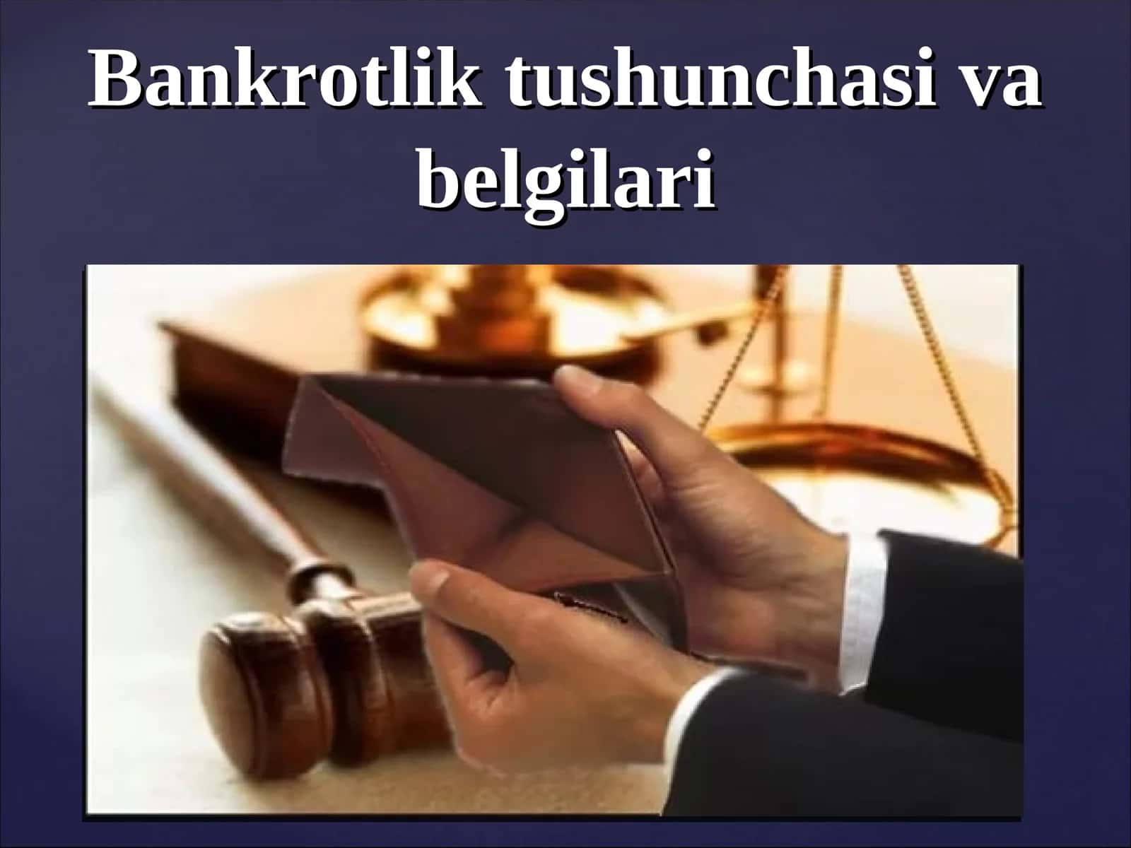 Bankrotlik tushunchasi va belgilari 1