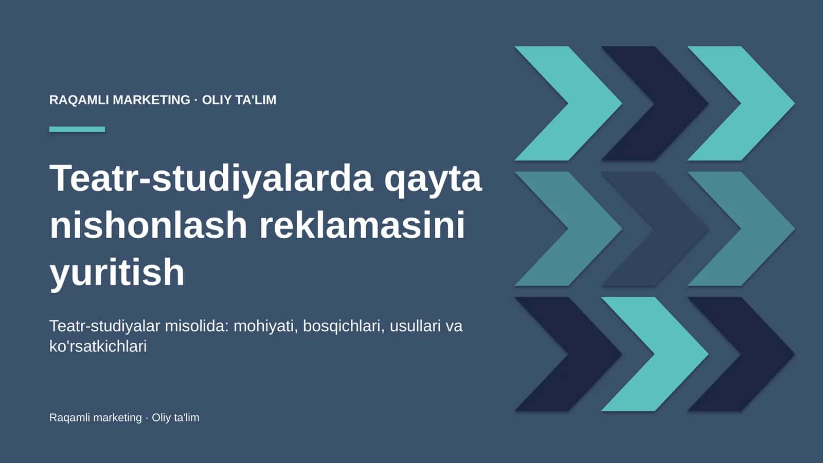 teatr studiyalarda qayta nishonlash reklamasini yuritish 3968 1