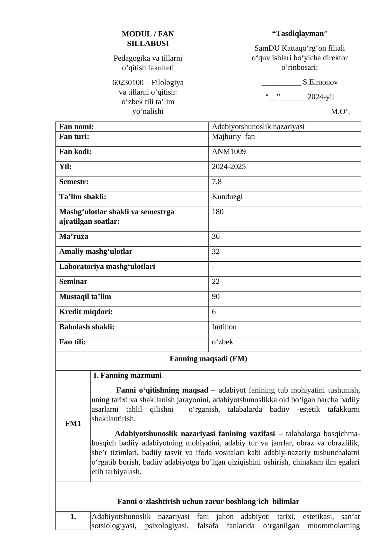 Adabiyotshunoslik nazariyasi 1
