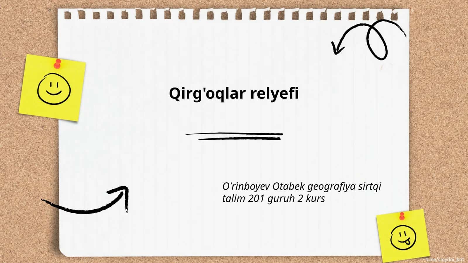 Qirg'oqlar relyefi 1