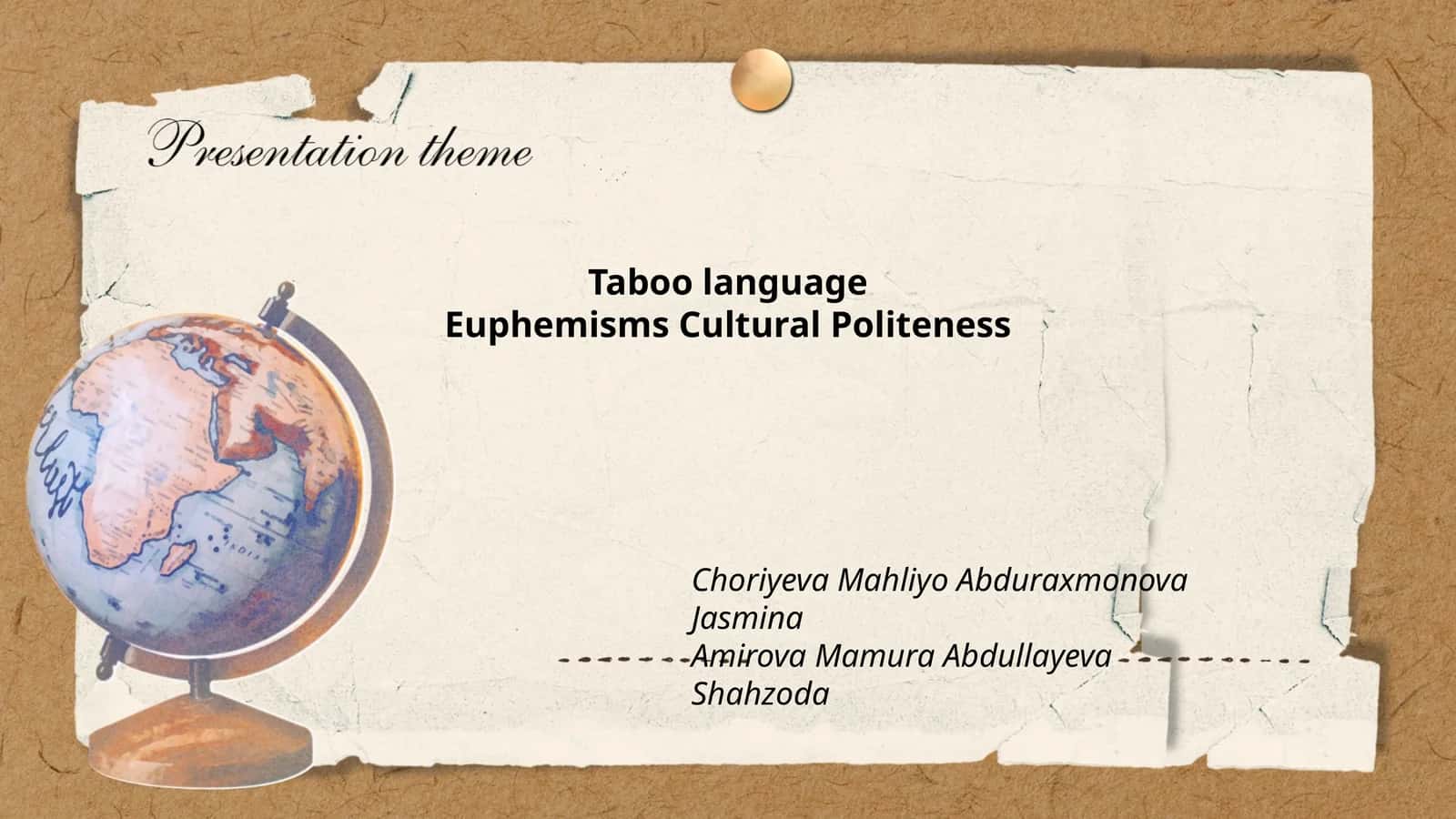Taboo languageEuphemisms Cultural Politeness 1