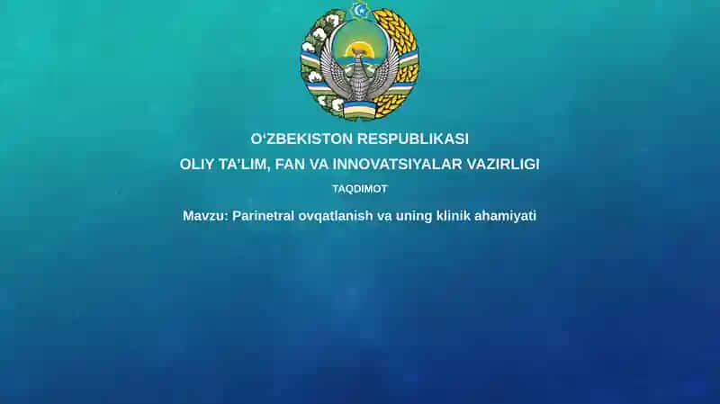 Parenteral oziqlanish 1