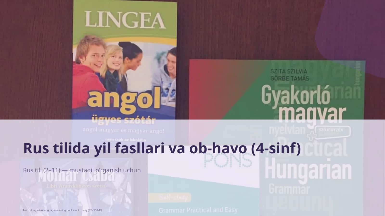 Rus tilida yil fasllari va ob-havo (4-sinf) 1
