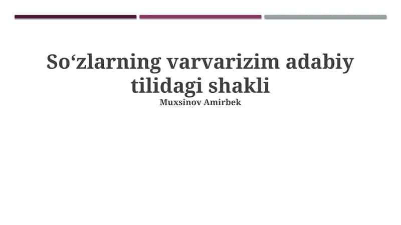 Barbarizmlar: Ta'rif va Turlari 1
