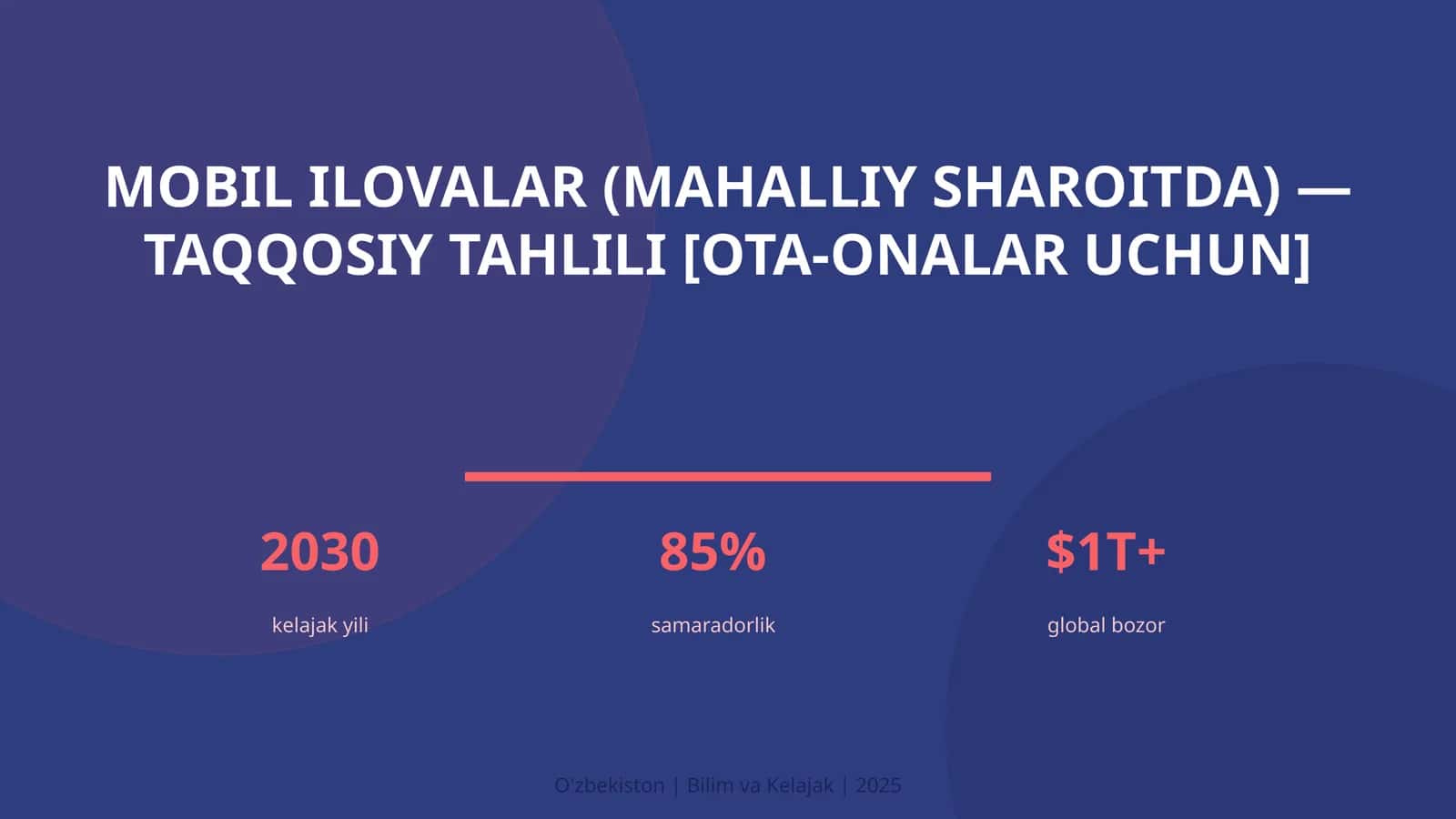 Mobil ilovalar (mahalliy sharoitda) — taqqosiy tahlili [ota-onalar uchun] 1