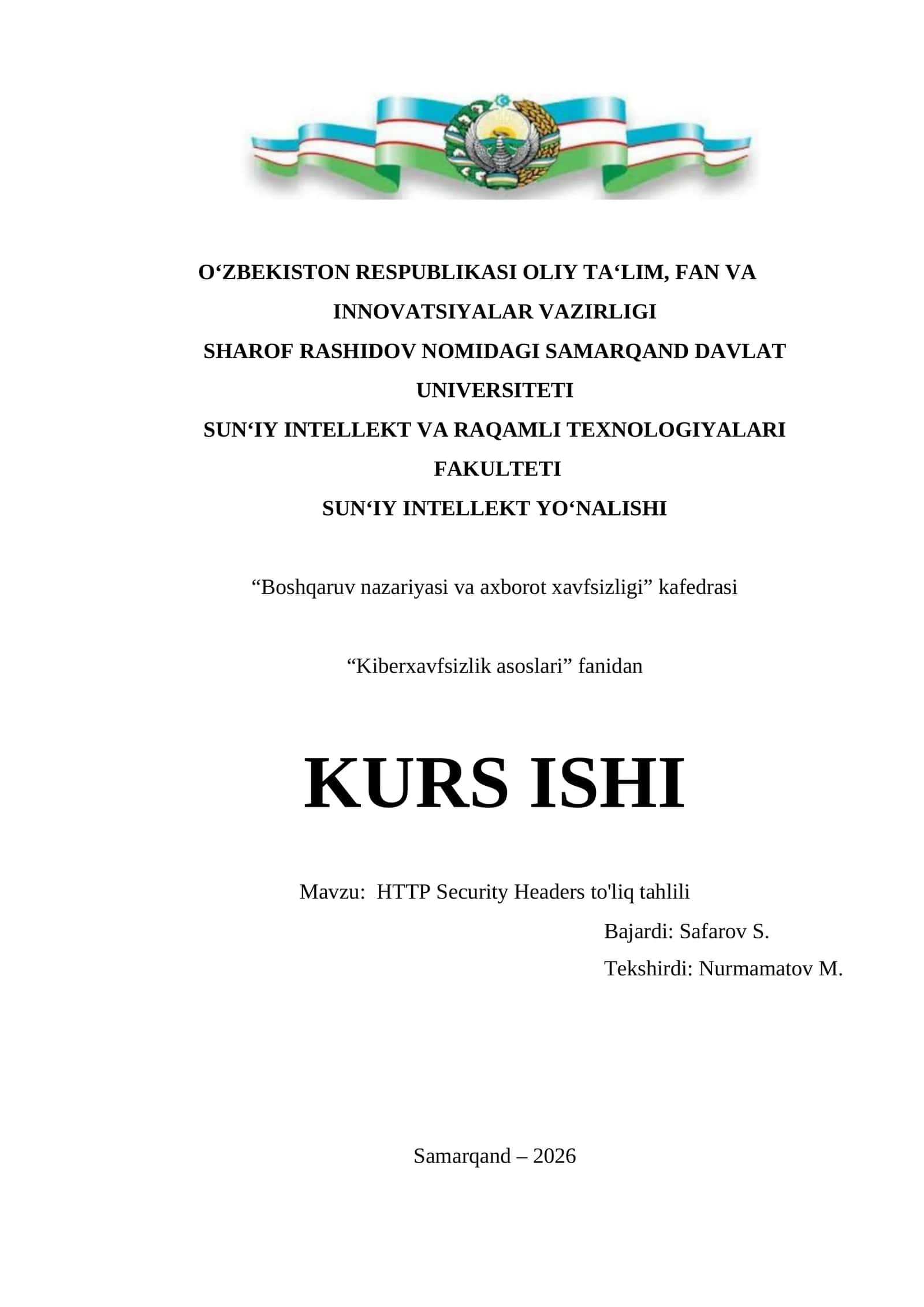 Kiberxavfsizlik asoslari 1
