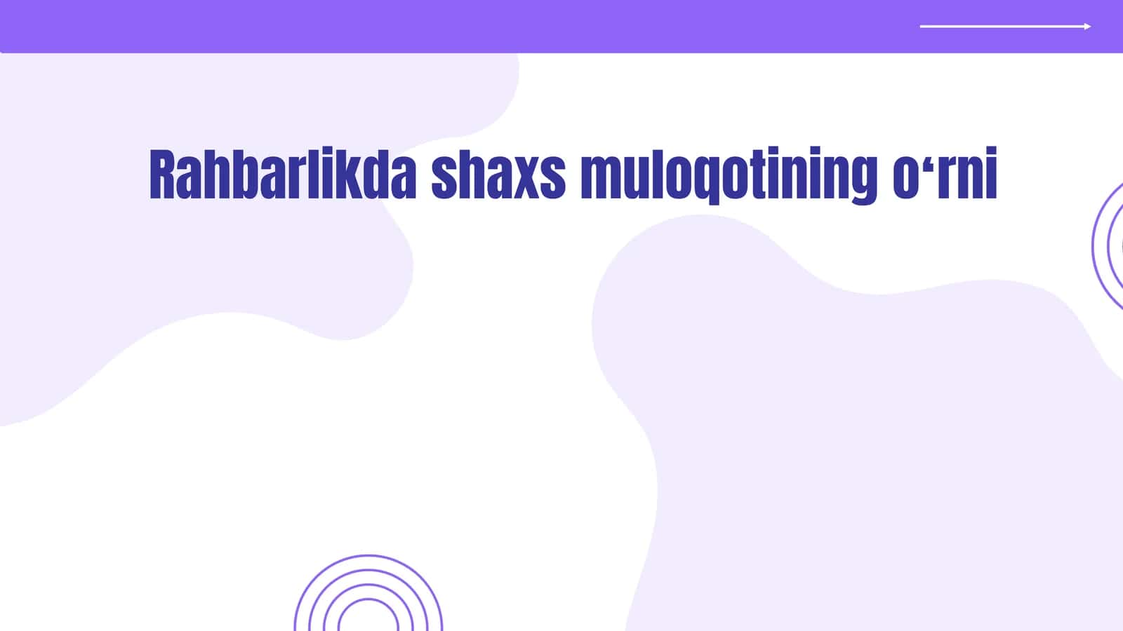 Rahbarlikda shaxs muloqotining oʻrni 1