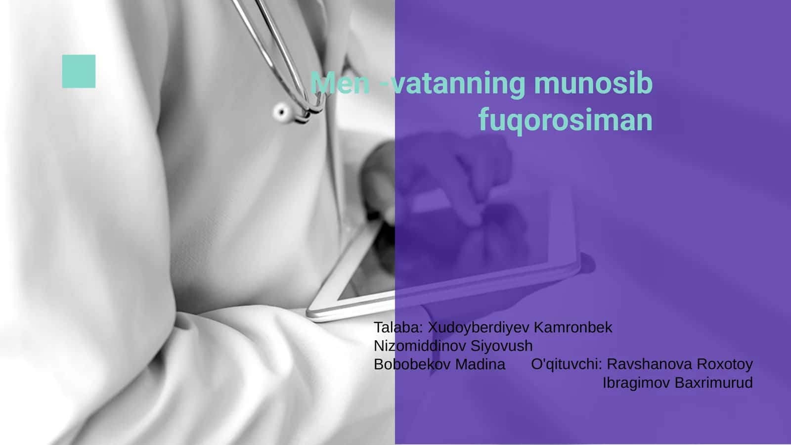 Men -vatanning munosib fuqorosiman 1