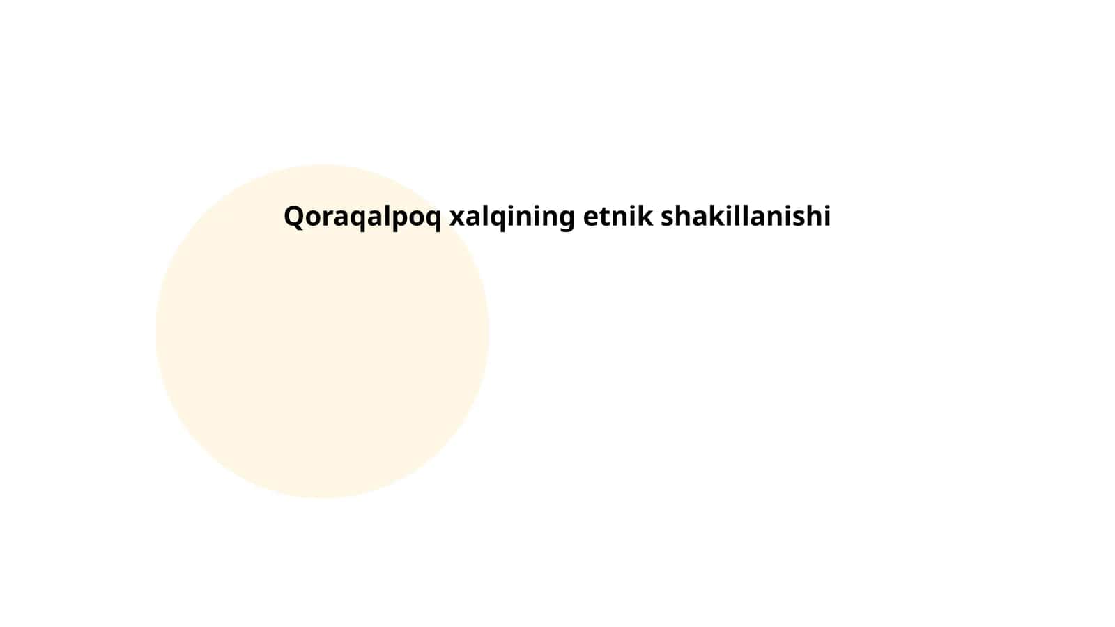 Qoraqalpoq xalqining etnik shakillanishi 1