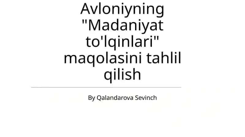 Madaniyat To'lqinlari