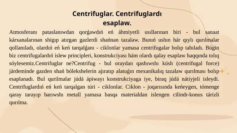 Centrifuglar 1