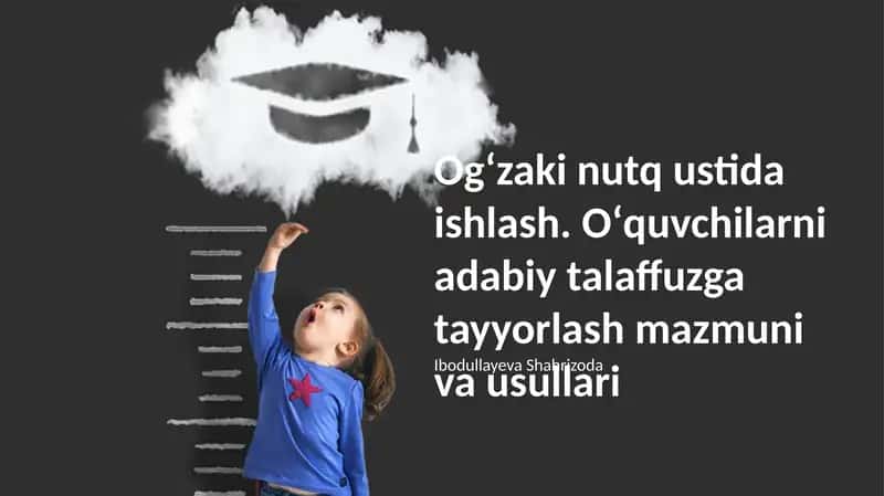 Adabiy talaffuz ustida ishlash 1