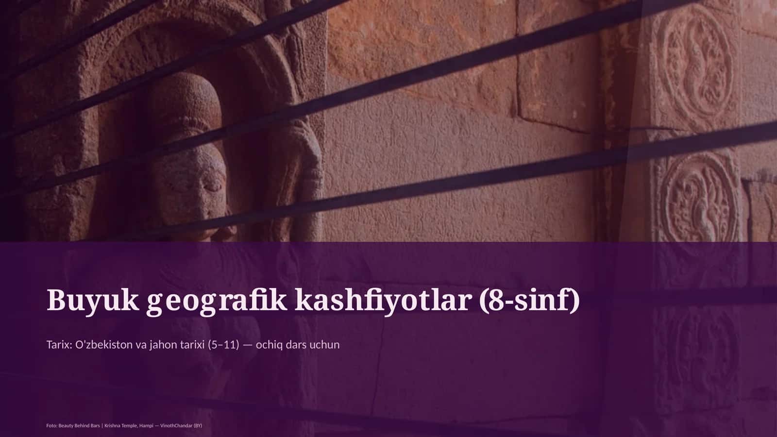Buyuk geografik kashfiyotlar (8-sinf) 1